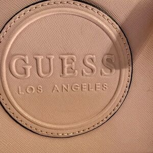 GUESS Thornton Mini Backpack Blush Pink Logo Faux Leather Small Bag **See Pics**